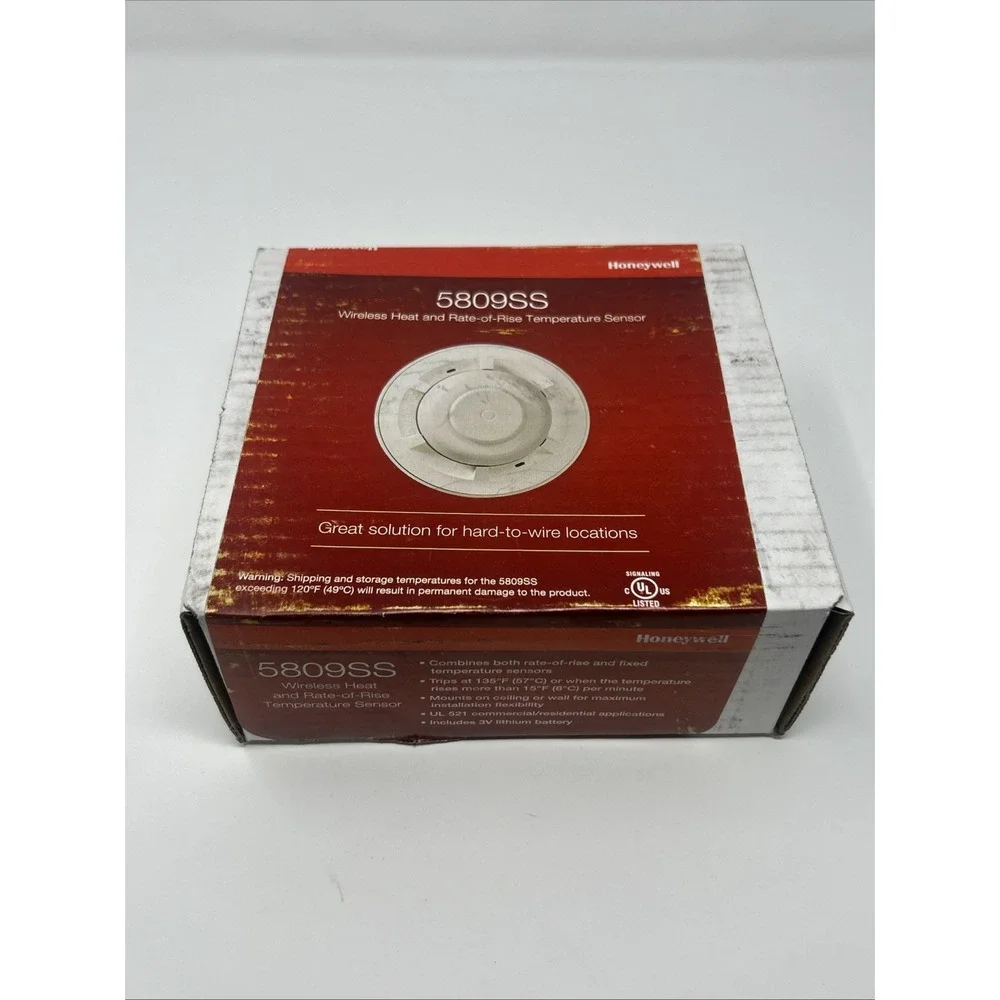 NEW Factory Sealed Wireless Heat And Rate-of-Rise Temperature Sensor 5809SS